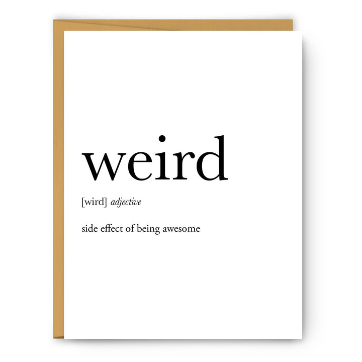 Weird Definition | Greeting Card