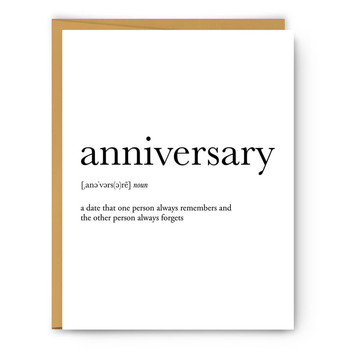 Anniversary Definition | Greeting Card