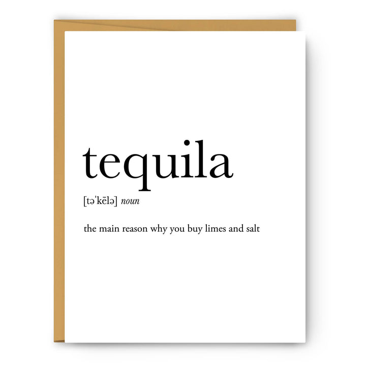 Tequila Definition | Greeting Card