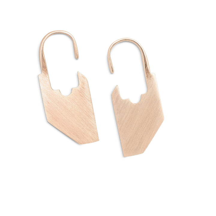 Smith and Poet Canyon Earrings in Solid 9ct Rose Gold