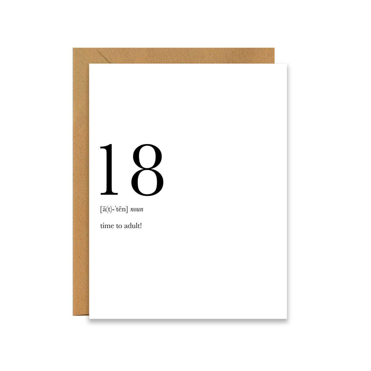 
                  
                    18 Definition | Greeting Card 18th Birthday Milestone
                  
                