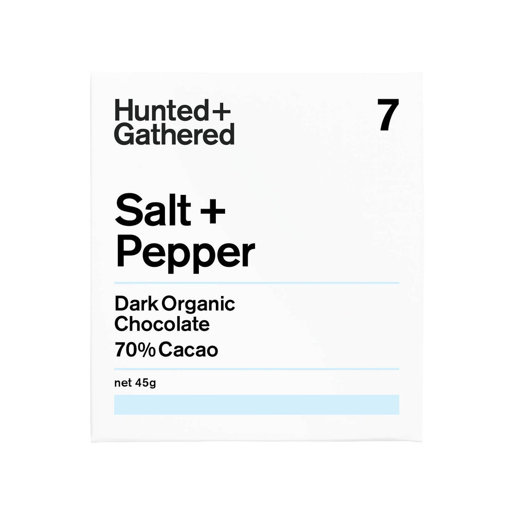 Hunted + Gathered - Salt + Pepper | Chocolate Bar
