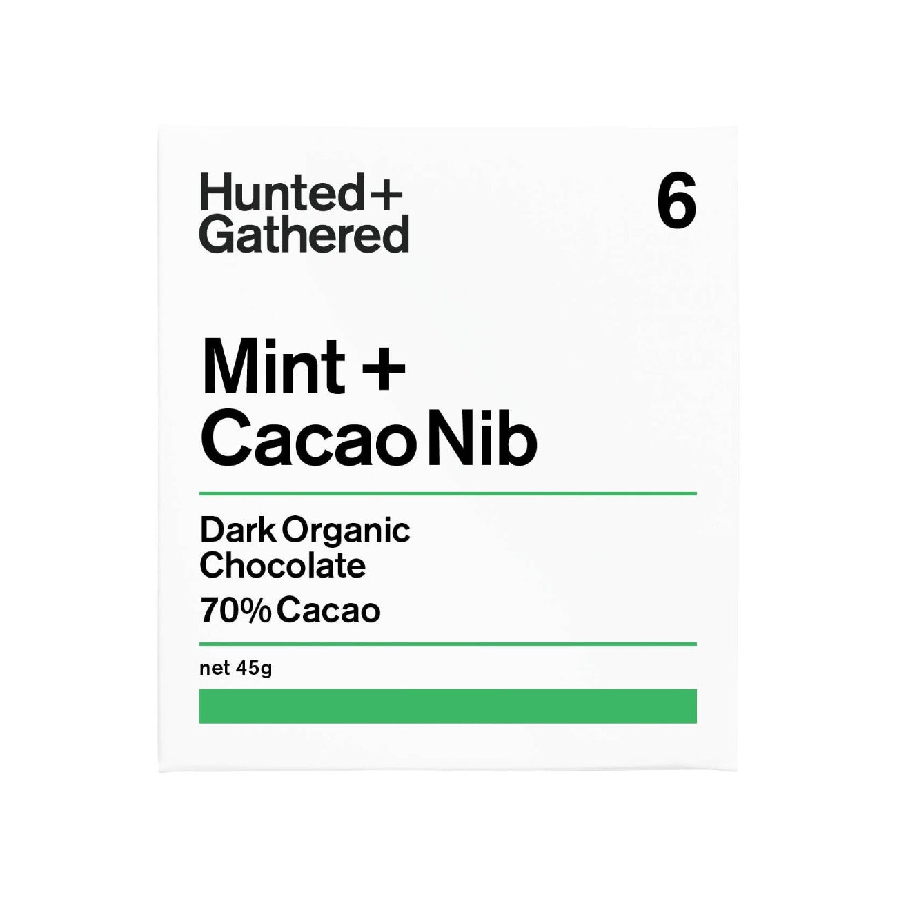 Hunted + Gathered | Mint + Cacao Nib Chocolate