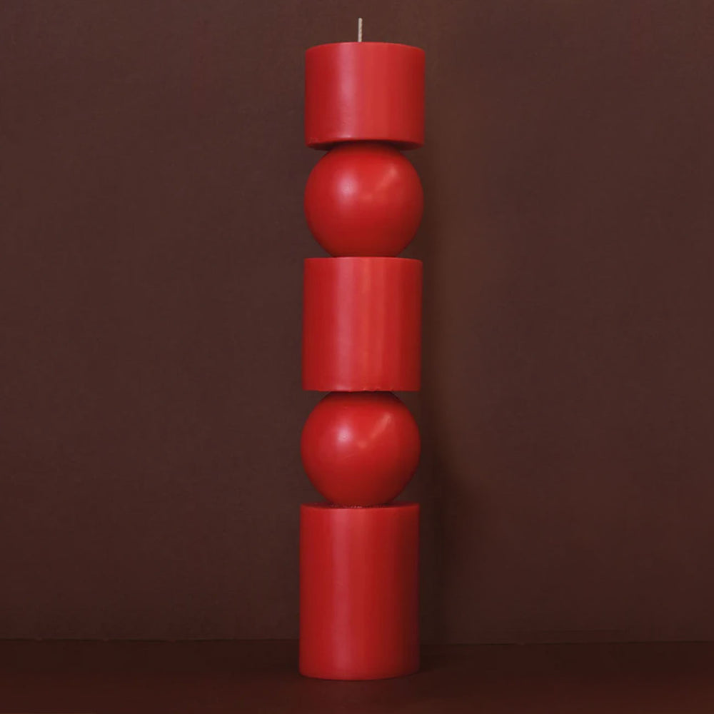 Andrea & Joen - Tomato Totem Candle - Large | Shop Designer Homewares online at Nash + Banks