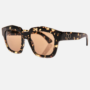 CHILDE Eco-Conscious Eyewear | VIVID Gloss Tort Sunglasses | Amber Bio Lens - Shop Online and In-Store at Nash + Banks