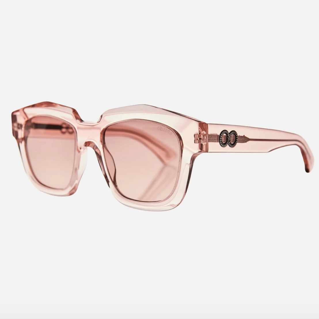 CHILDE | VIVID Bio-Acetate Translucent Pink Sunglasses | Rose Gradient Bio Lens