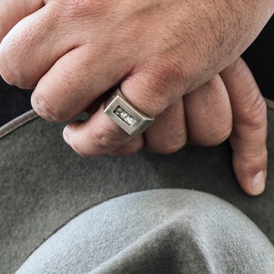 Smith and Poet Eolian Ring in Sterling Silver