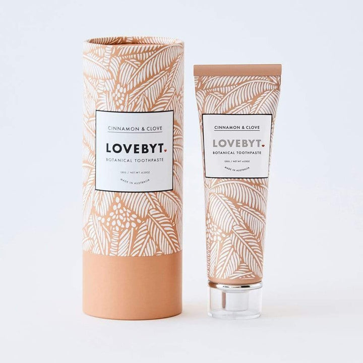 Lovebyt - Cinnamon & Clove Botanical Toothpaste - Shop Sustainable Oral Care at Nash + Banks