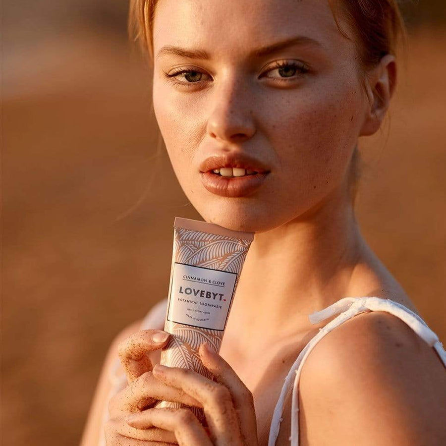 Lovebyt - Cinnamon & Clove Botanical Toothpaste - Shop Sustainable Oral Care at Nash + Banks