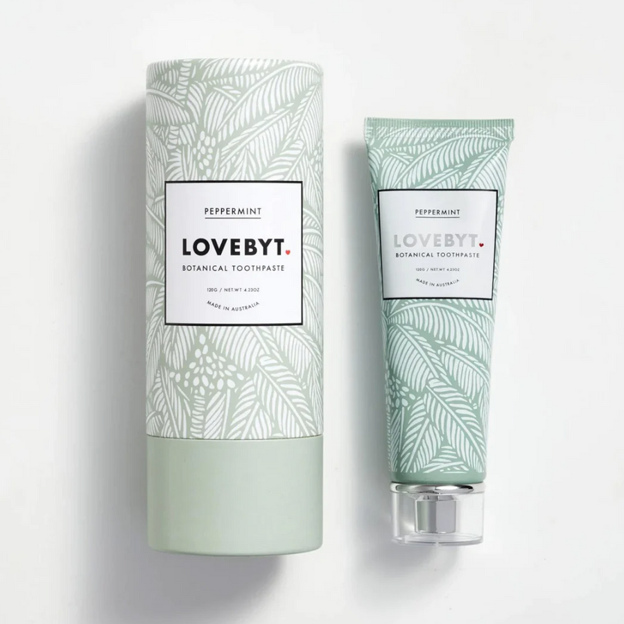Lovebyt - Peppermint Botanical Toothpaste = Shop Sustainable Products at Nash + Banks
