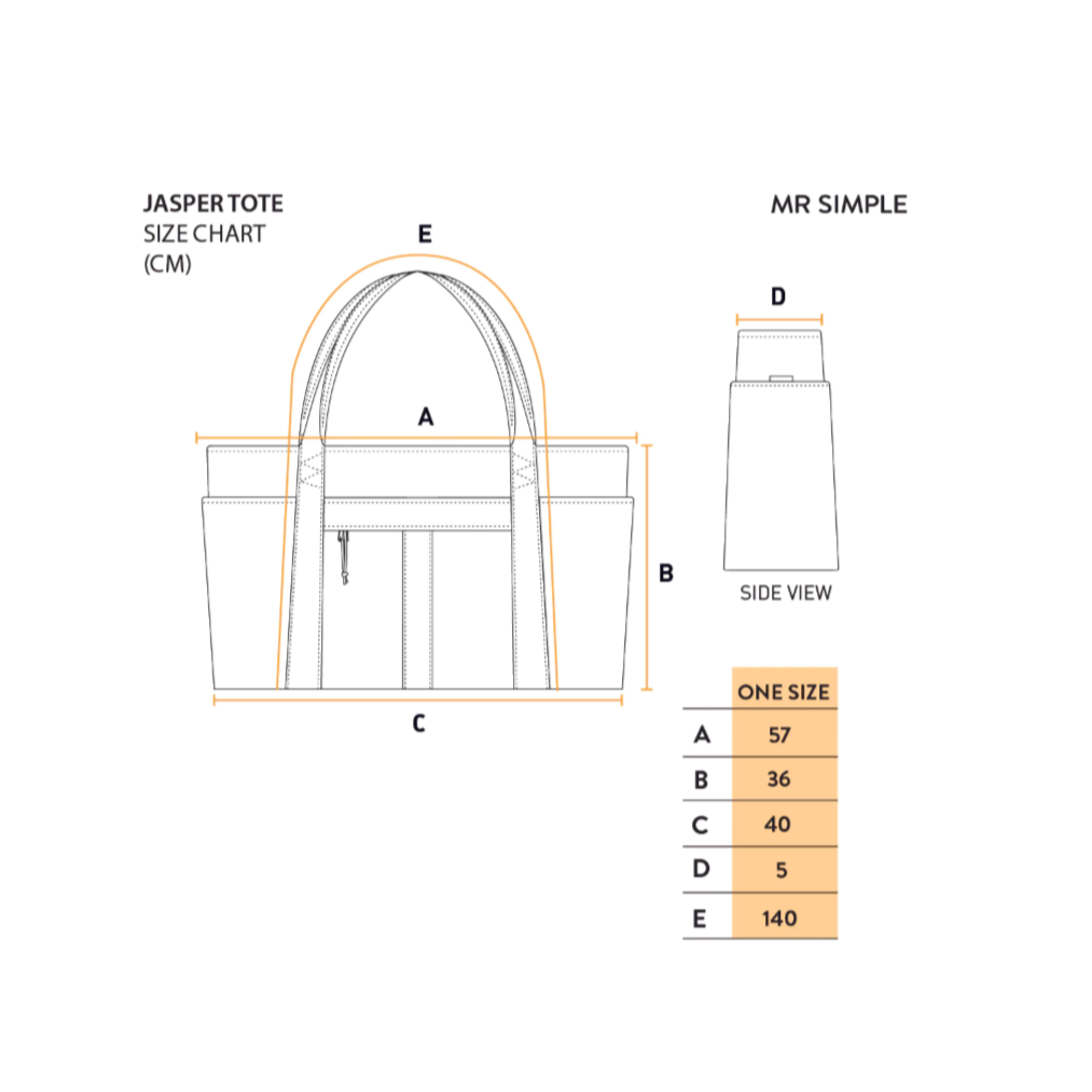 
                  
                    Mr Simple - Jasper Tote Bag Size Chart - Buy online or in-store at Nash + Banks AustraliaMr Simple | Jasper Tote | Large
                  
                