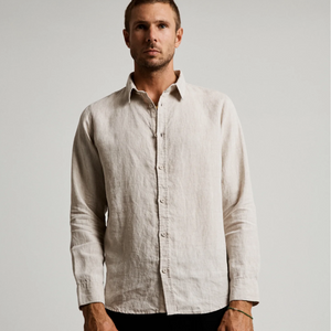 Mr Simple - Linen Long Sleeve Shirt - Buy online or in-store at Nash + Banks Australia
