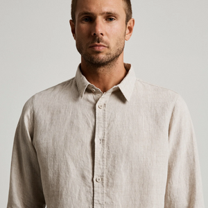 Mr Simple - Linen Long Sleeve Shirt - Buy online or in-store at Nash + Banks Australia