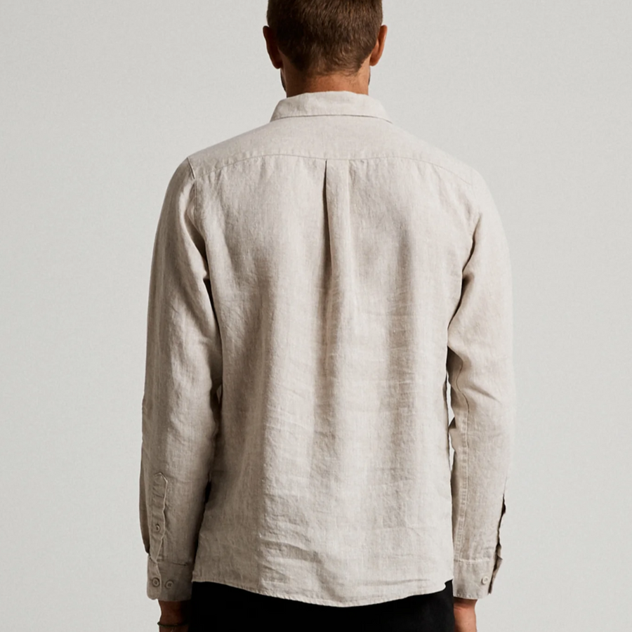 Mr Simple - Linen Long Sleeve Shirt - Buy online or in-store at Nash + Banks Australia