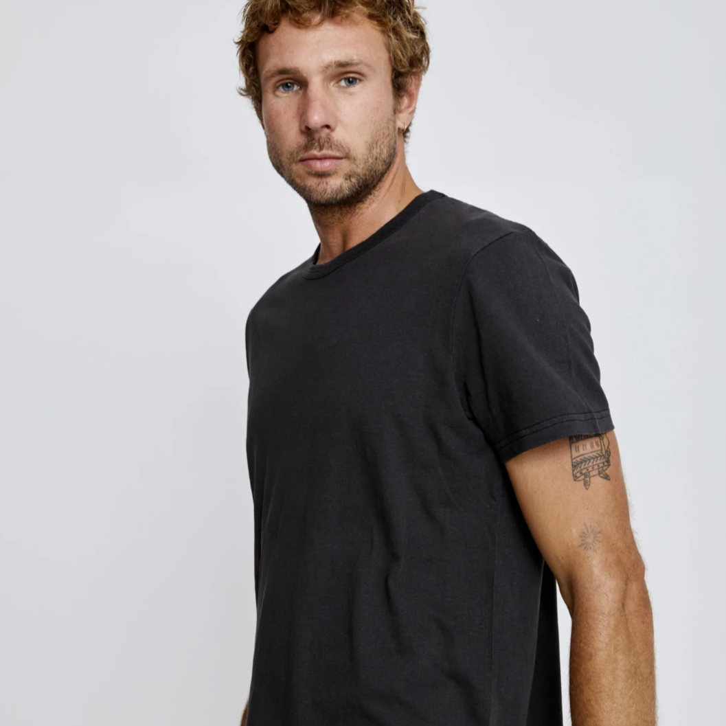 Mr Simple | Hemp Tee | Round Neck - NASH + BANKS | Black