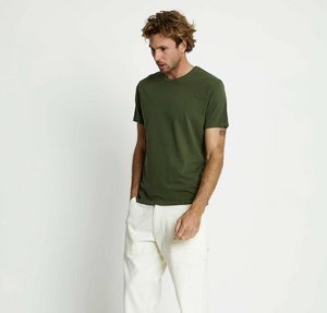 Mr Simple - Hemp Slub Tee - Army - Buy online or in-store at Nash + Banks Australia