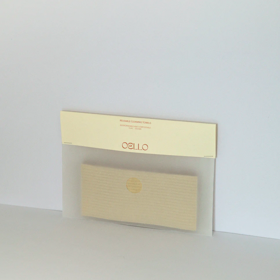 Oello Studios - Reusable Cleaning Towels - Sesame + Clay - Shop online or ion store at Nash + Banks