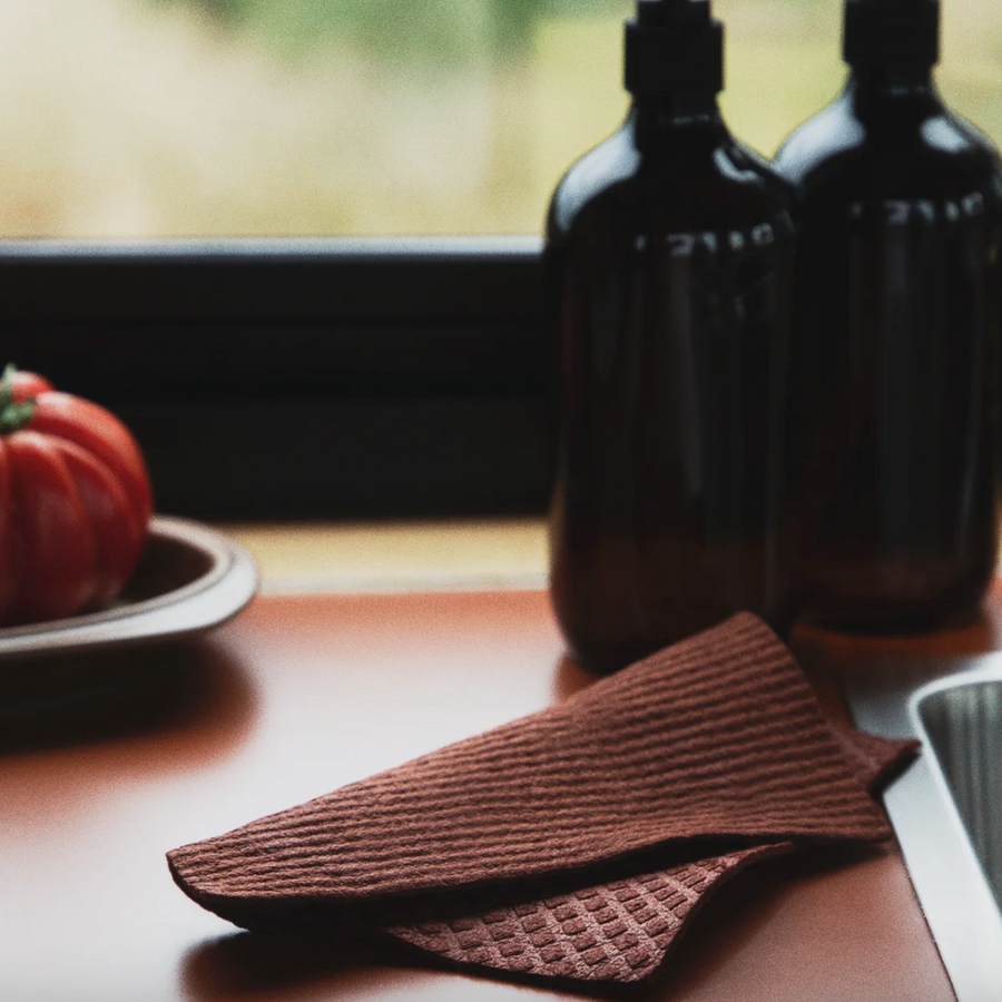 Oello Studios - Reusable Cleaning Towels - Sumac + Dijon - Shop online or ion store at Nash + Banks