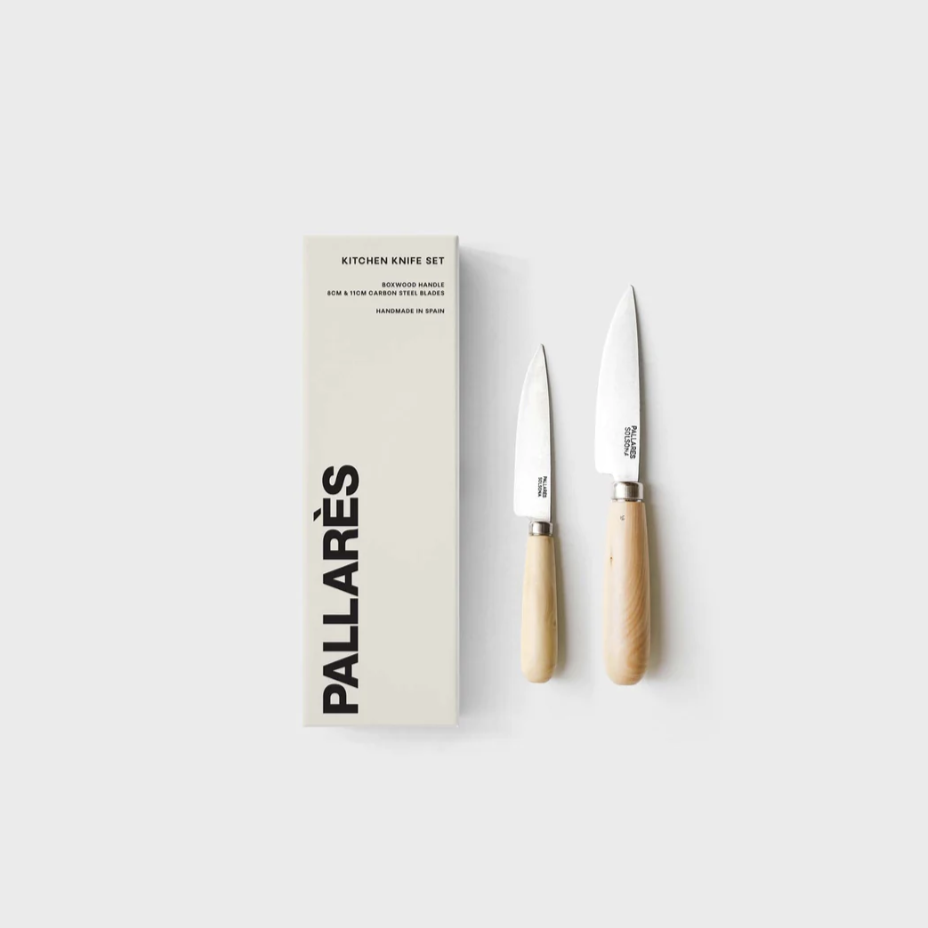 Pallarès | Kitchen Knife Set | Carbon Steel | 8cm & 11cm - Buy unique gifts at Nash + Banks