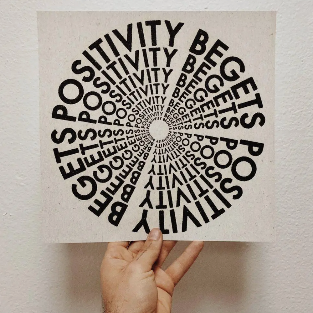 Real Fun, Wow! - 'Positivity' Print - Shop art prints online and in-store at Nash + Banks