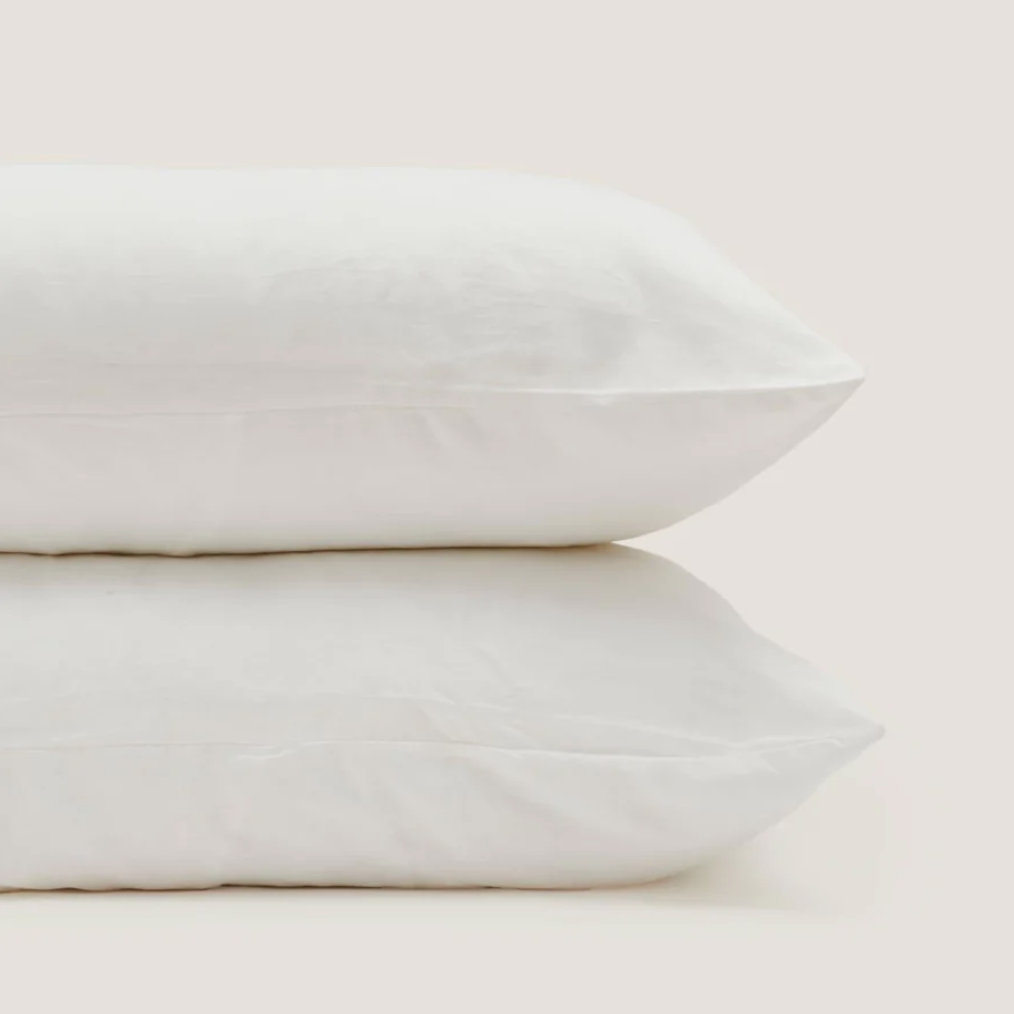 100% Linen Pillowcase Set (of two) | White