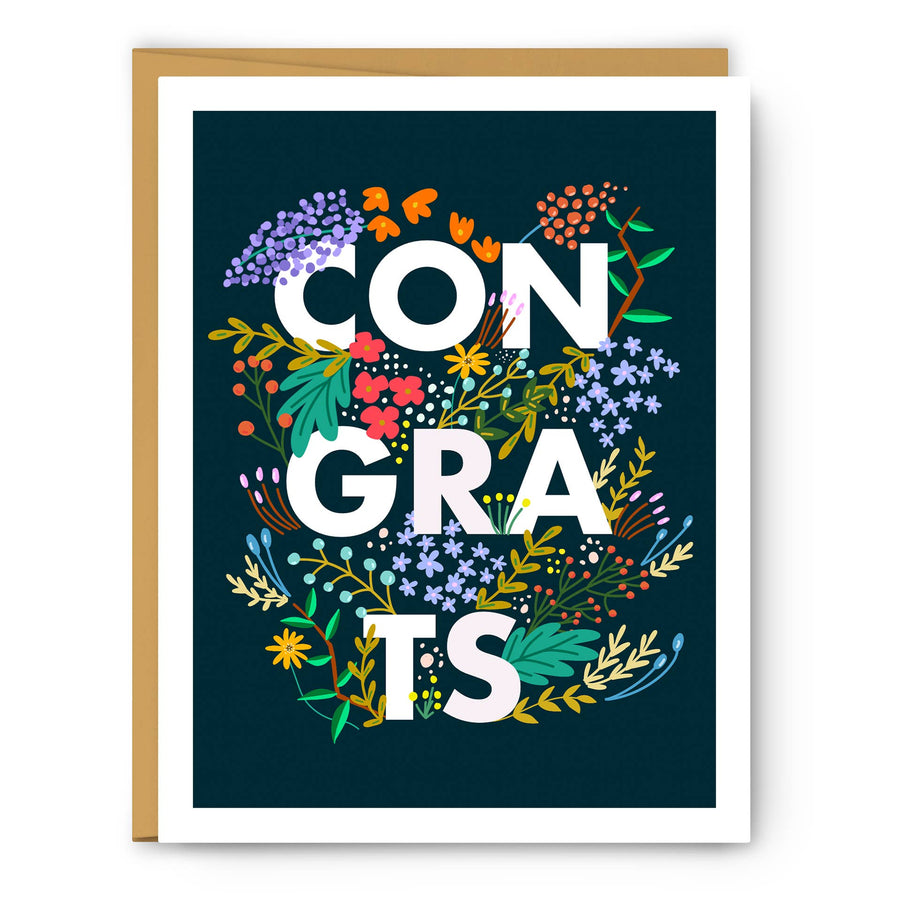 Congrats Floral | Greeting Card