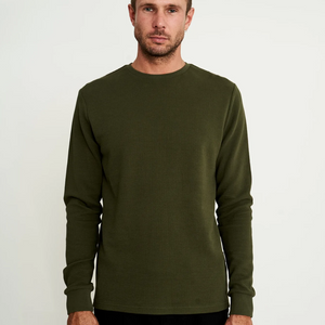 Mr Simple - Organic Cotton Waffle Long Sleeve Tee - Buy online or in-store at Nash + Banks Australia