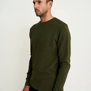 Mr Simple - Organic Cotton Waffle Long Sleeve Tee - Buy online or in-store at Nash + Banks Australia