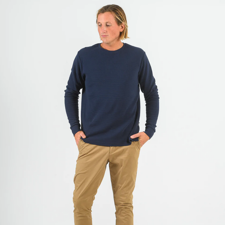 Mr Simple - Organic Cotton Waffle Long Sleeve Tee - Buy online or in-store at Nash + Banks Australia